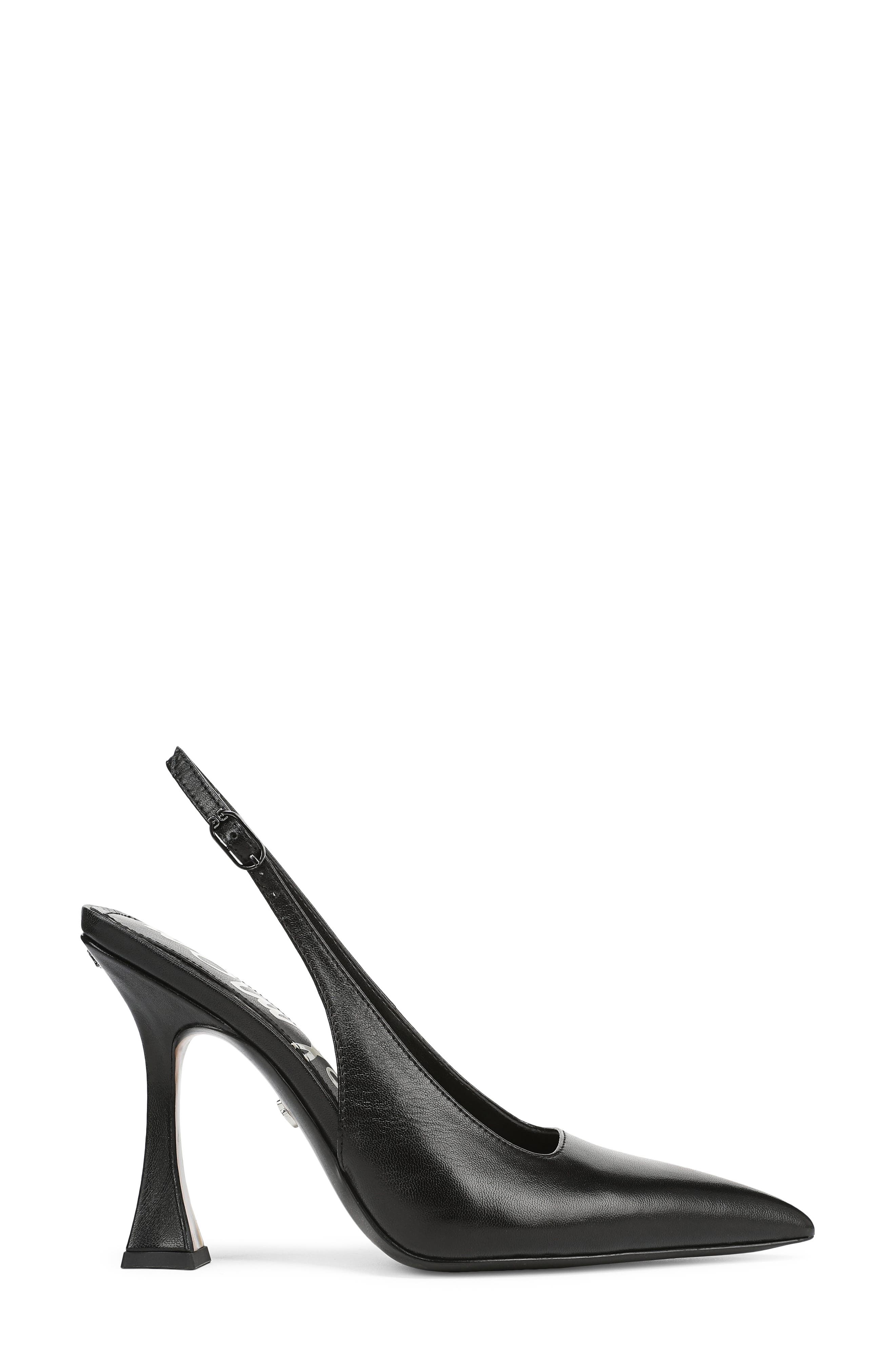 Sam Edelman Odette Pointed Toe Slingback Pump, Alternate, color, Black