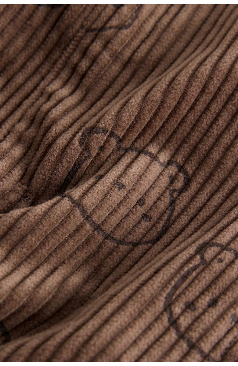 NEXT Kids' Jumbo Cotton Corduroy Overalls, Alternate, color, Brown