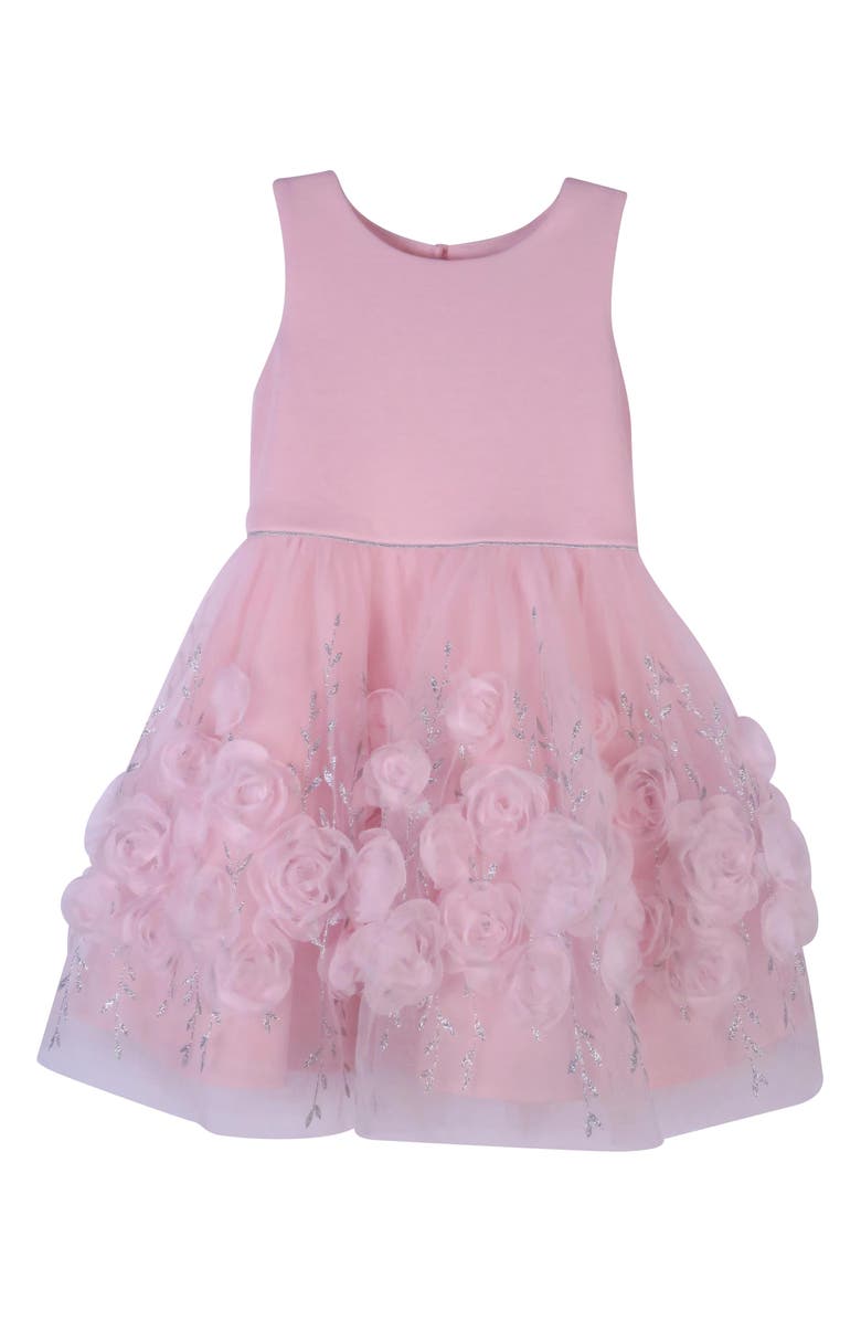 Zunie Kids' Glitter Mesh Party Dress, Main, color, 