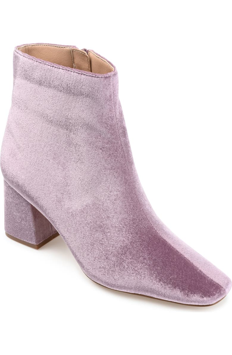 Journee Collection Hazara Block Heel Bootie, Main, color, Lilac