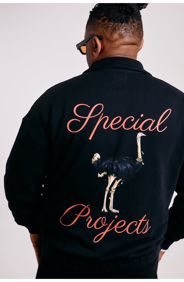 THE RAD BLACK KIDS Ostrich Jacket, Main, color, 