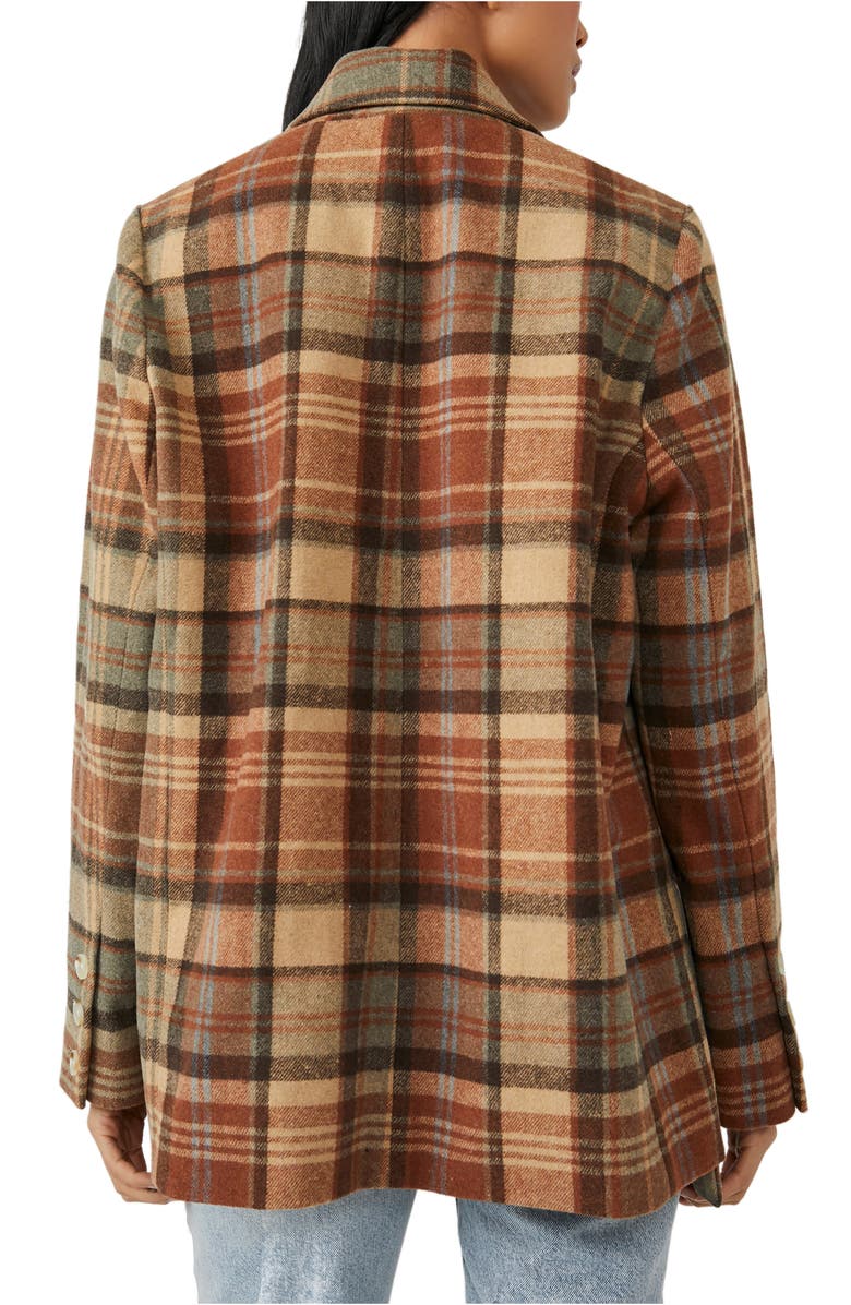 Free People We the Free Mari Plaid Blazer, Alternate, color, 