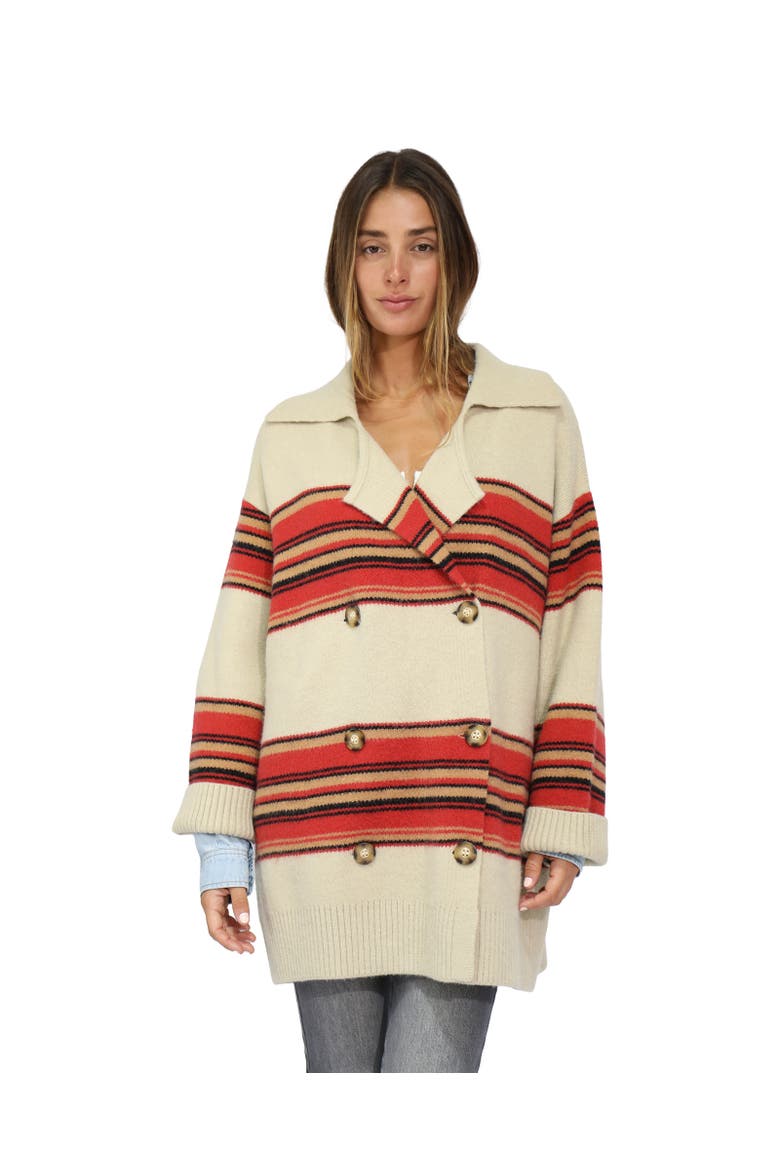 So Many Likes Oversized Knitted Cardi Coat, Alternate, color, Light Beige