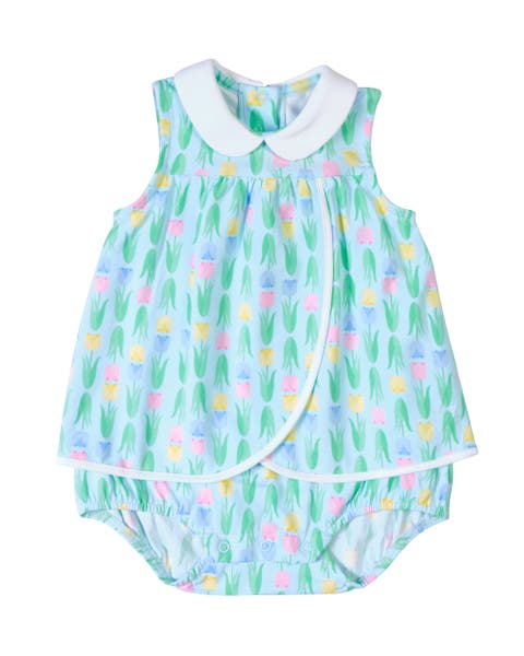 Printed Knit Tulip Romper (Baby)