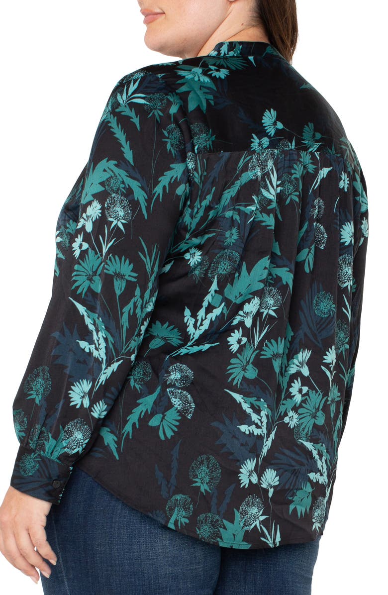 Liverpool Los Angeles Print Button-Up Shirt, Alternate, color, 