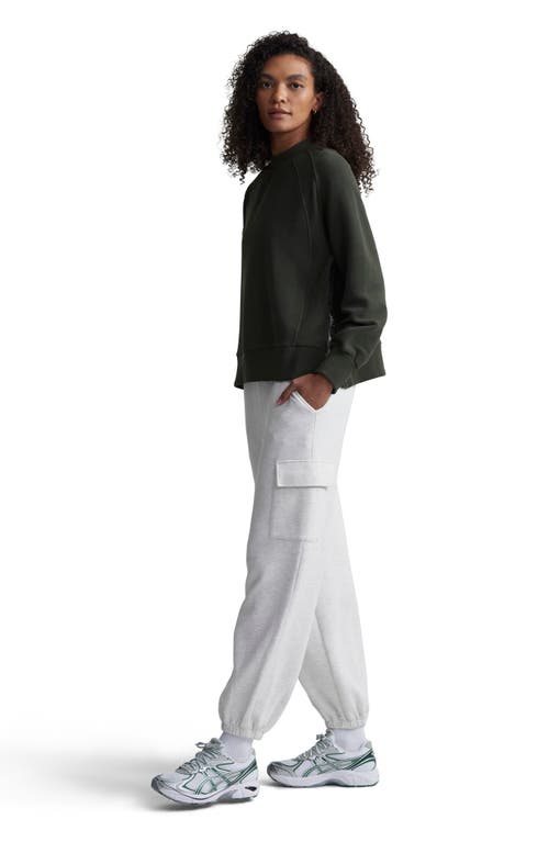Varley Goulding Rib Sweatshirt In Dark Resin Green