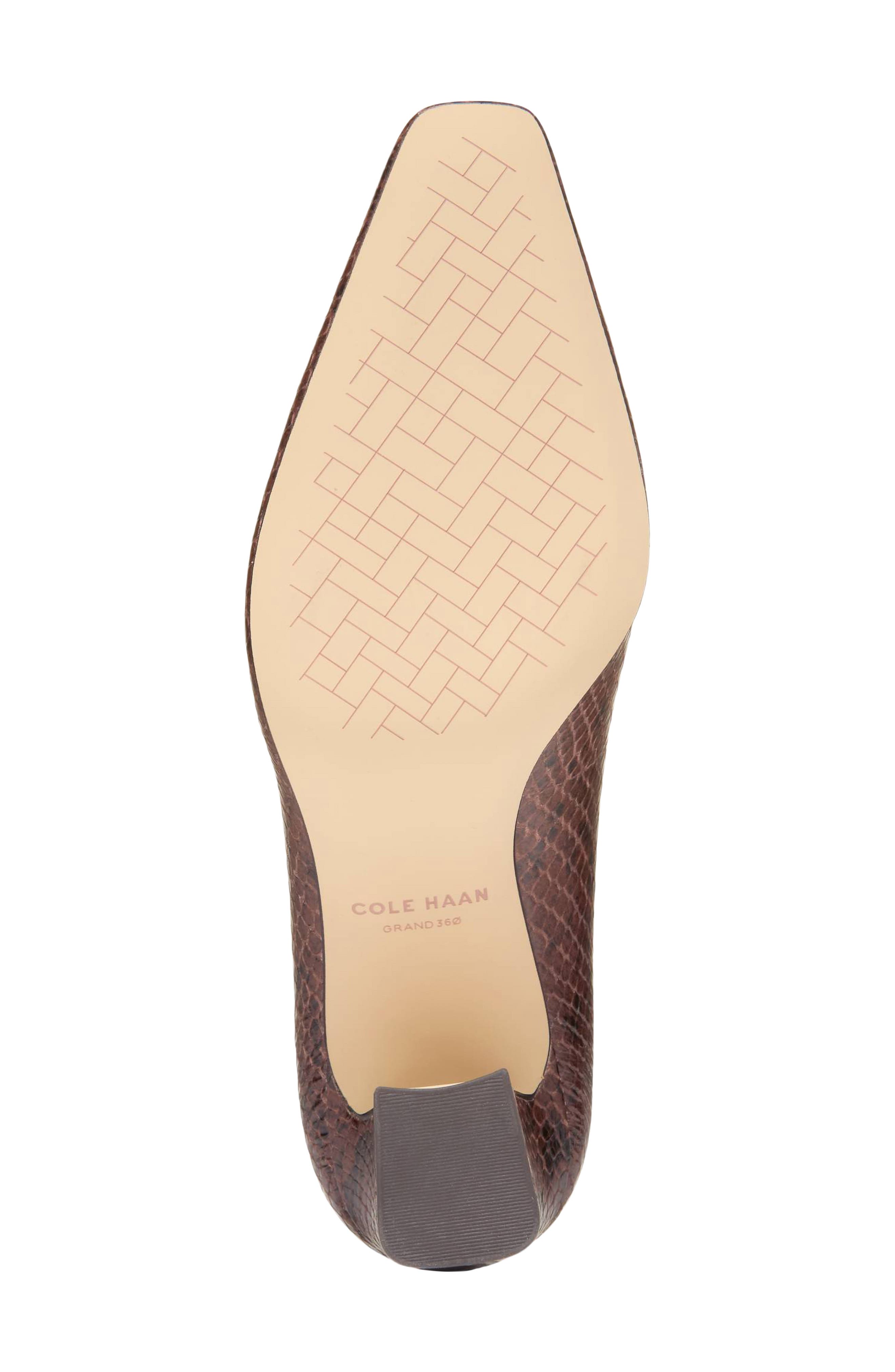 Blanche Block Heel Pump, Alternate, color, HICKORY GLOSSY SNAKE PRINT
