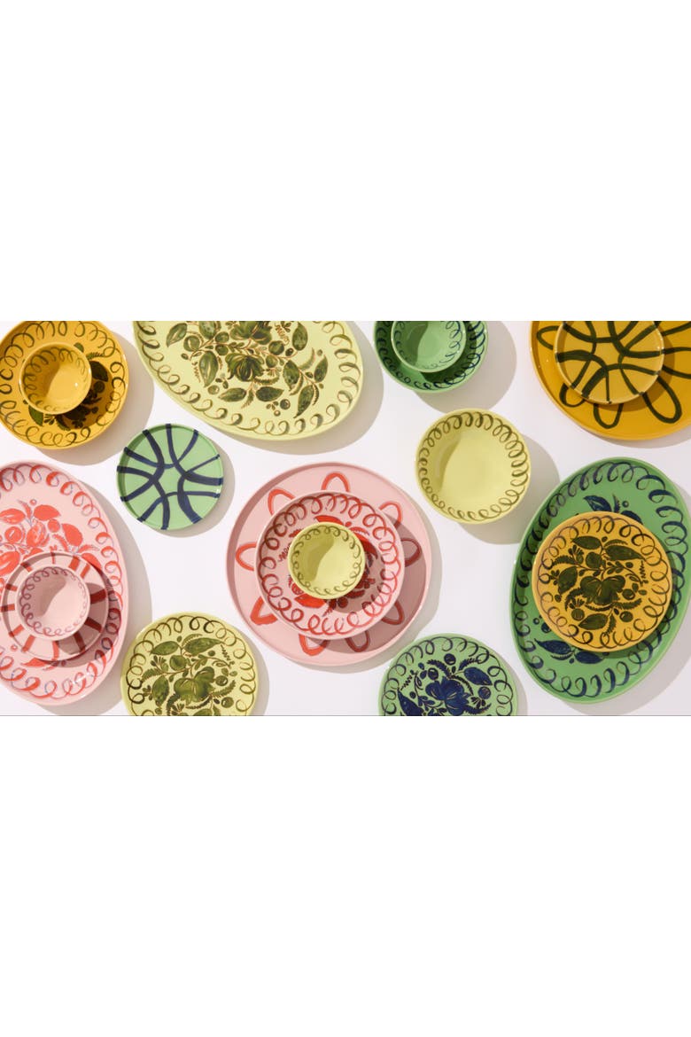 Amalfi Oval Serving Tray, Alternate, color, Lime 15.7" x 11"