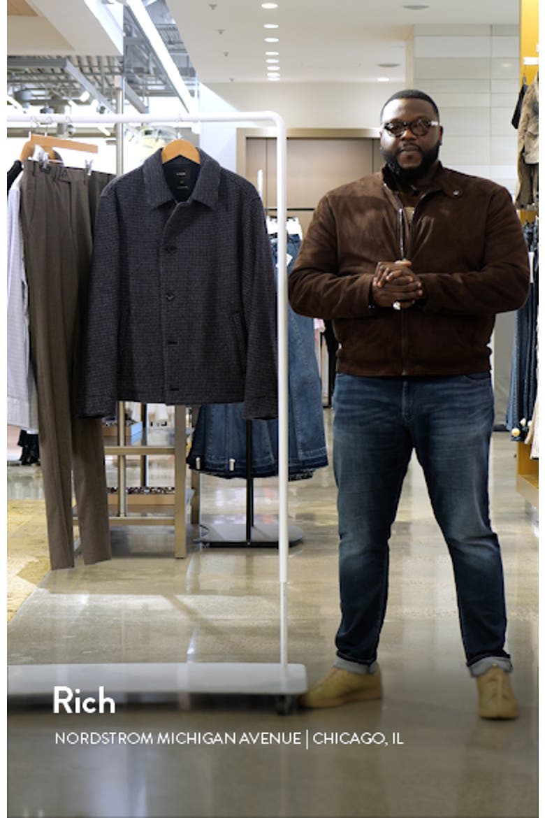 Houndstooth Wool Blend Deck Jacket video