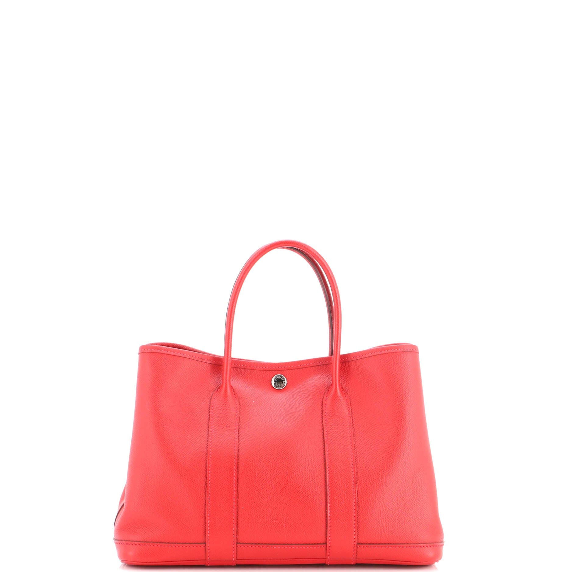 Garden Party Tote Leather 30, Alternate, color, Red