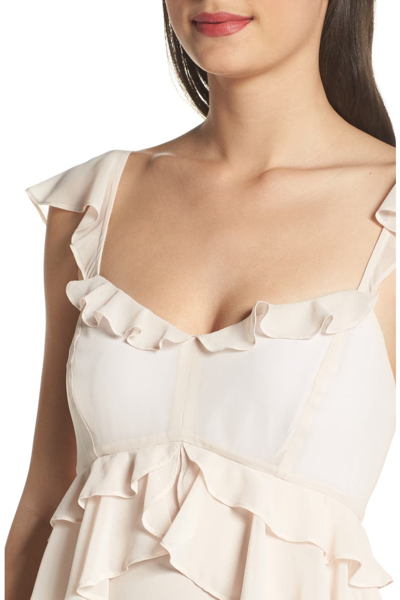The Gywneth Ruffle Maxi Gown, Alternate, color, CHAMPAGNE