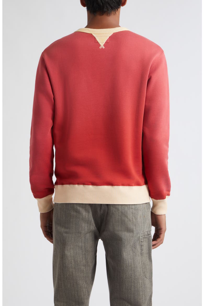 Logo Appliqué Cotton French Terry Sweatshirt, Alternate, color, RED/ MULTI