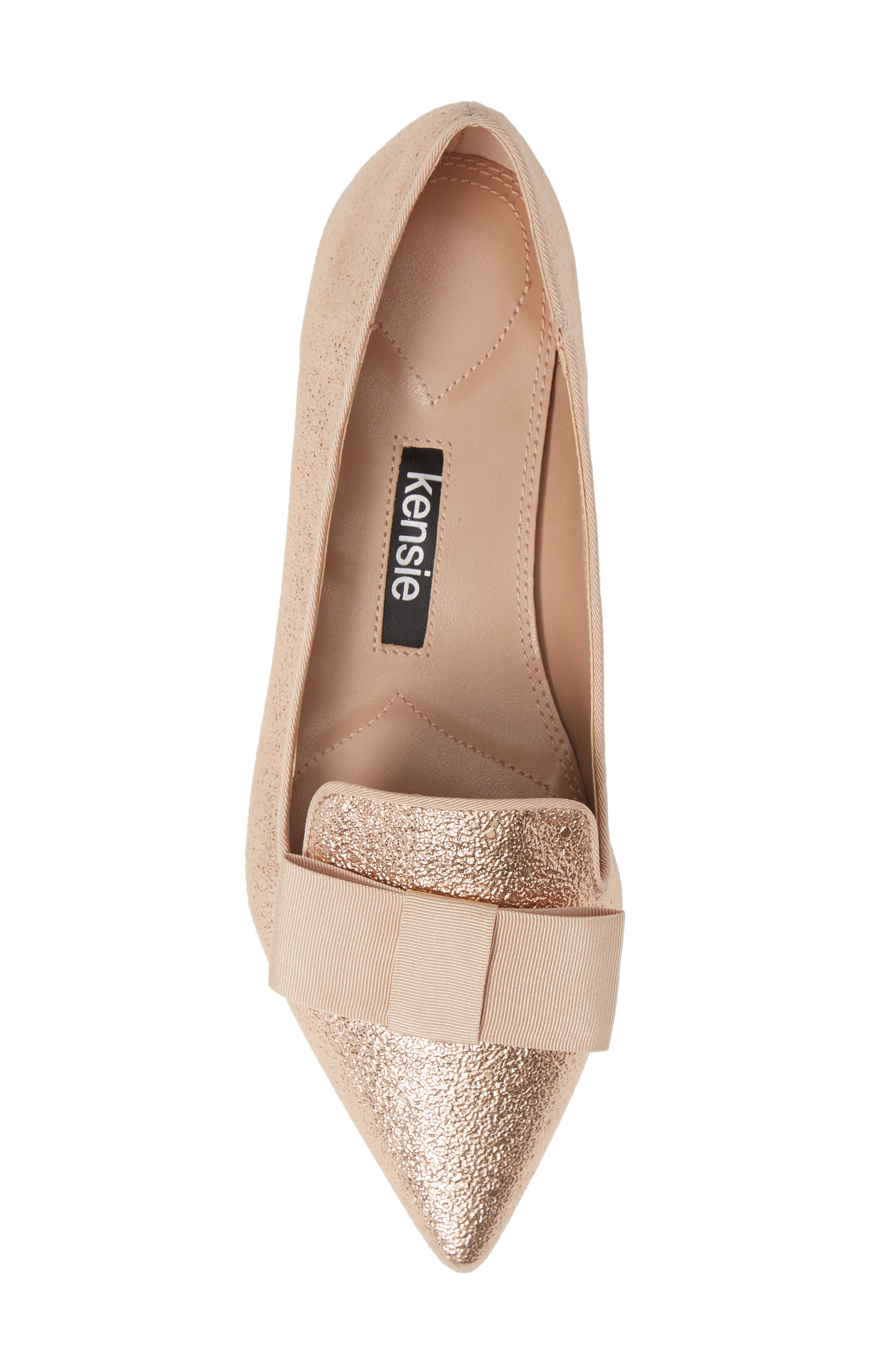Kensie Madeleine Pointy Toe Flat, Alternate, color, 