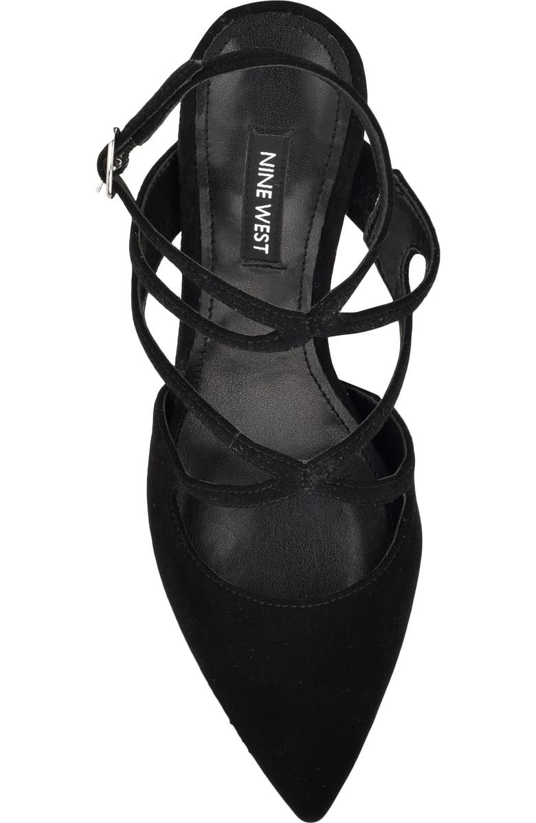 Nine West Maes Ankle Strap Pointed Toe Pump, Alternate, color,