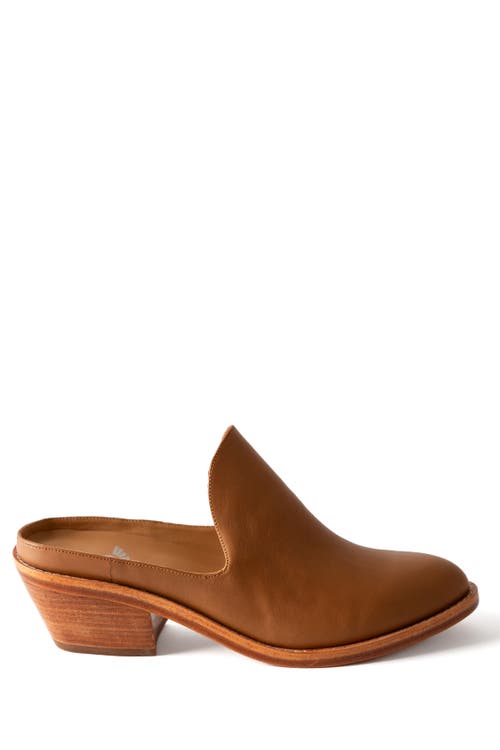 Fortress Michelle Heeled Mule In Caramel