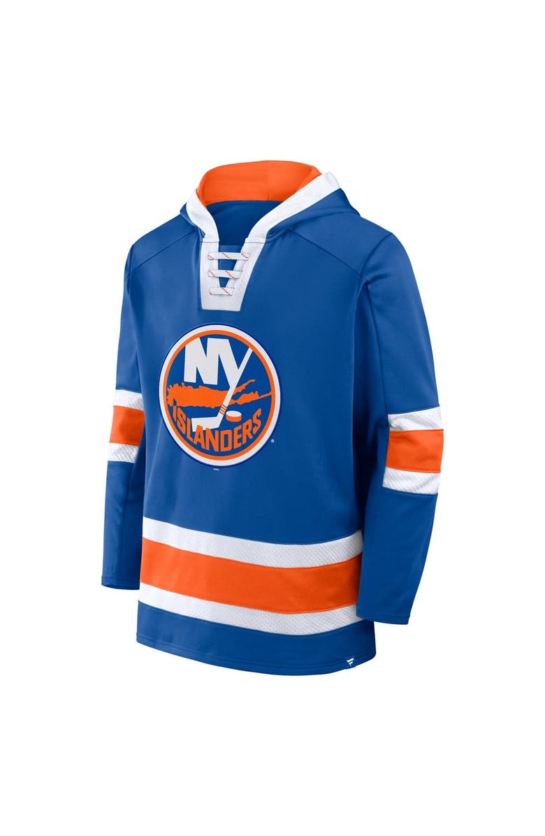 FANATICS Men's Fanatics  Royal New York Islanders Inside Line Fleece Pullover Hoodie, Alternate, color, Royal