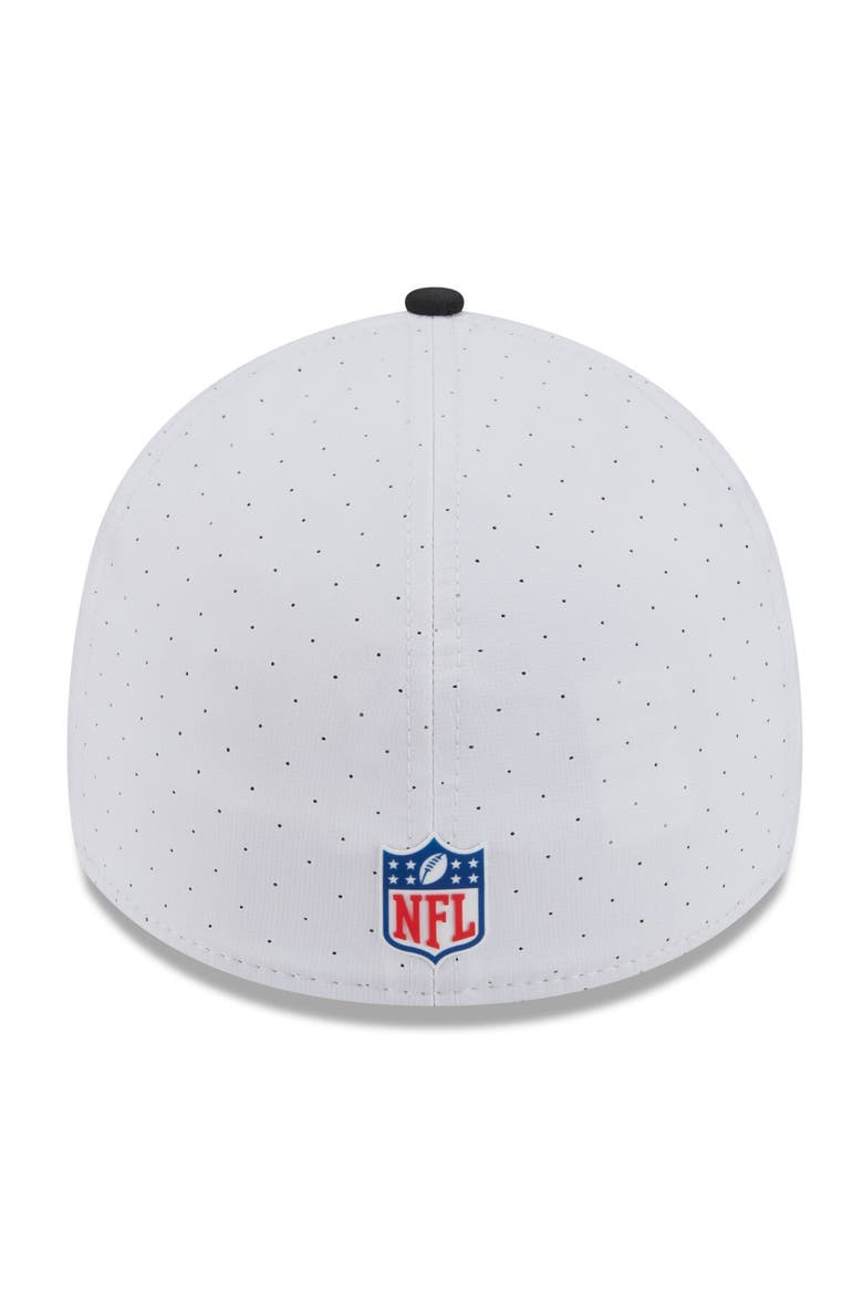 Men's New Era  White/Black Atlanta Falcons 2025 NFL Training Camp 39THIRTY Flex Hat, Alternate, color, White