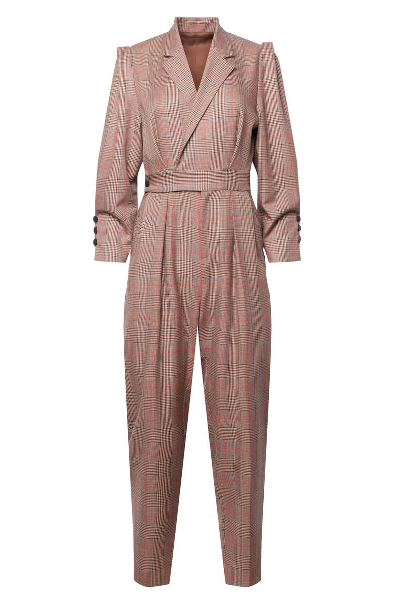 Equipment Beau Plaid Jumpsuit, Alternate, color, 