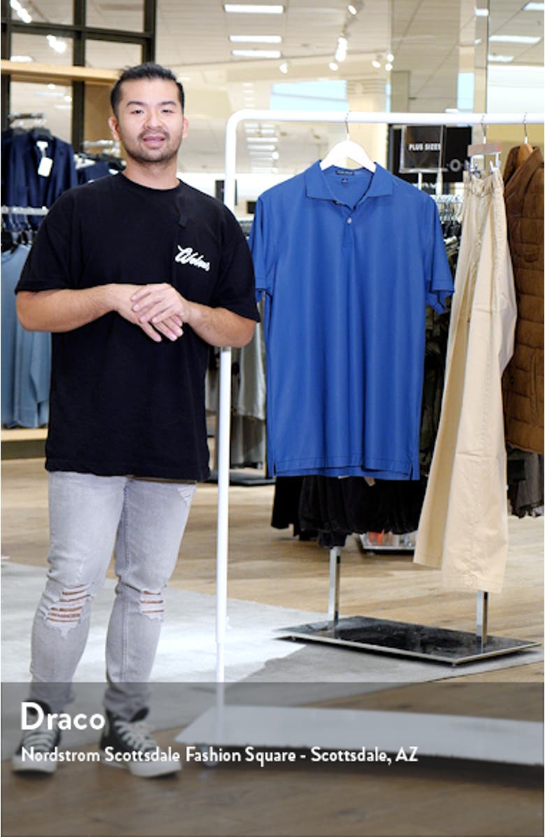 Checkers Microprint Performance Knit Polo, sales video thumbnail