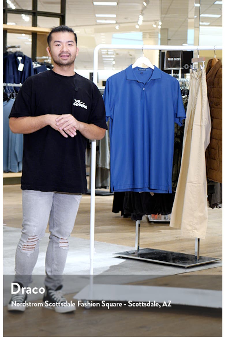 Checkers Microprint Performance Knit Polo video