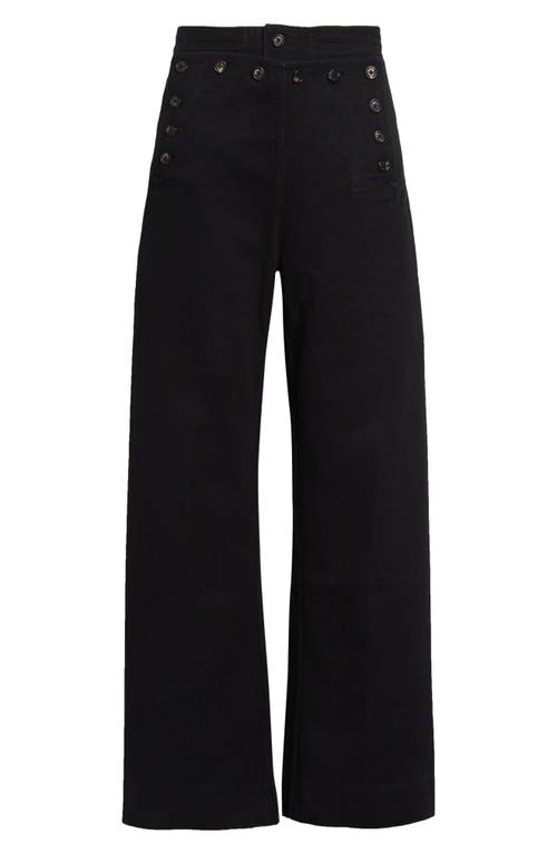 Bode Denim Sailor Trousers In Black