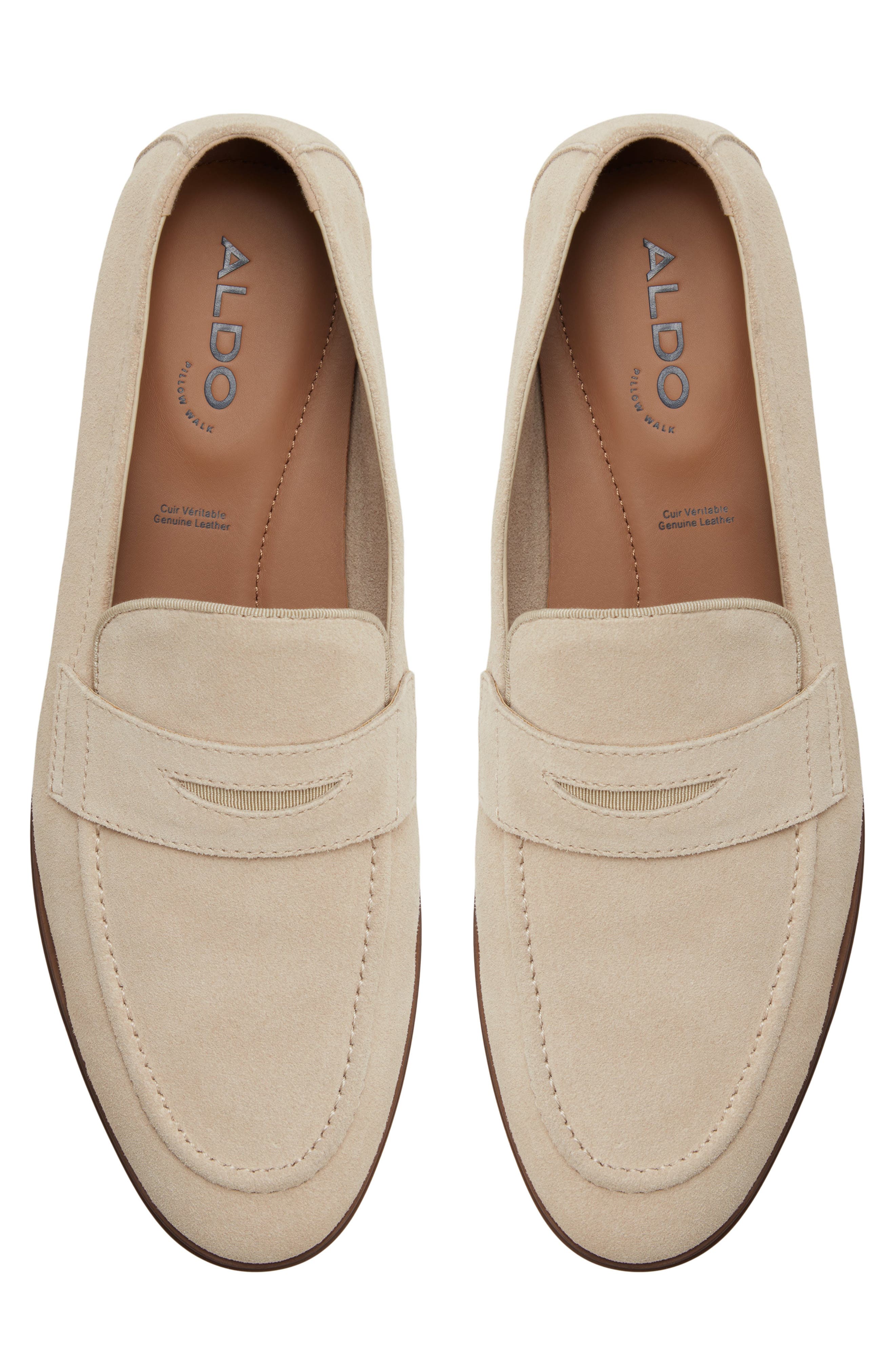 ALDO Journey Penny Loafer, Alternate, color, Medium Beige