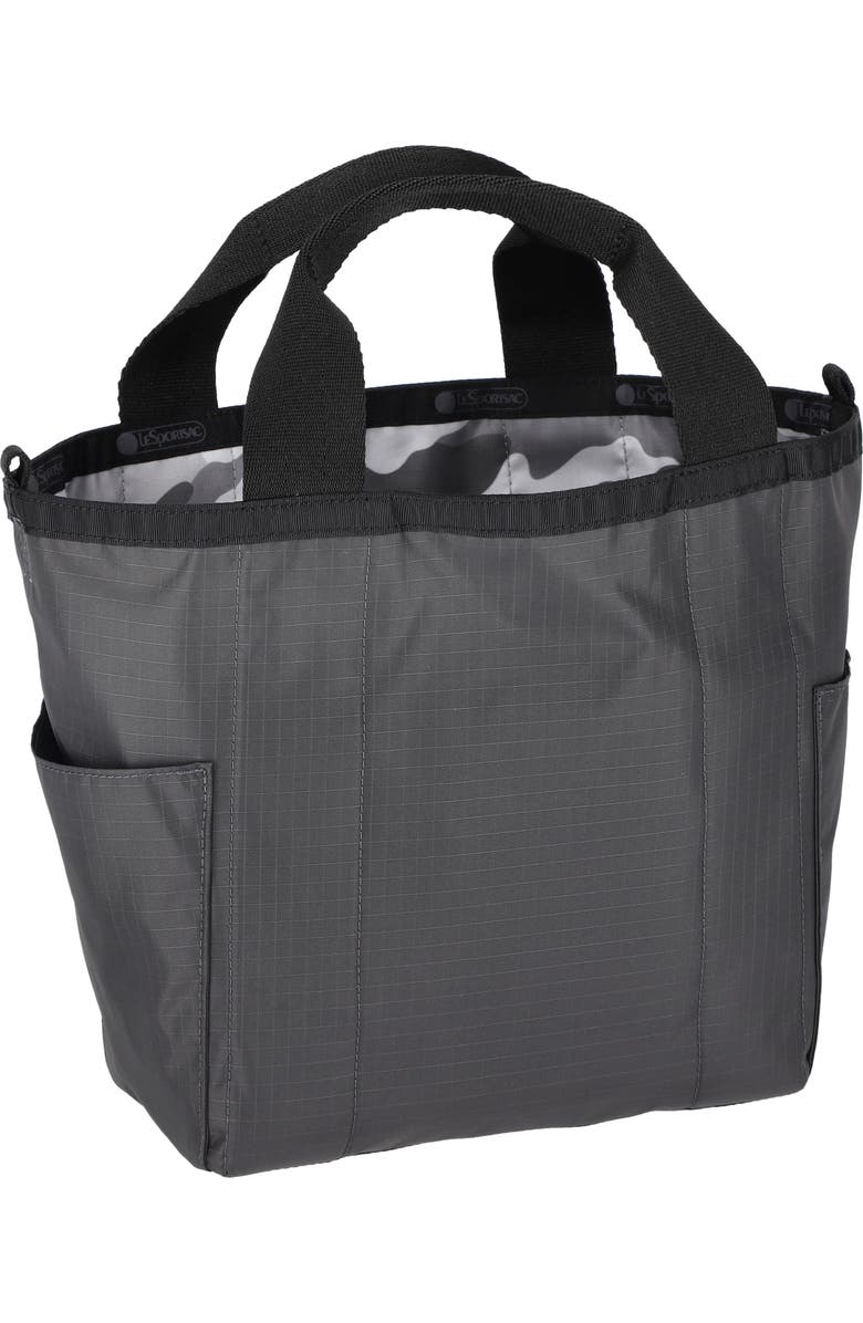 LeSportsac Small Reversible Pocket Tote Bag, Alternate, color, 2 Way Gray Camo/ Thunder