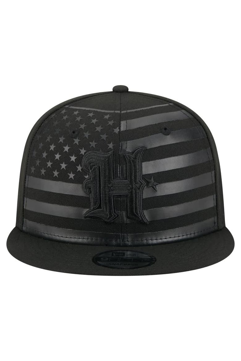 Men's New Era  Black Houston Texans Independent 9FIFTY Snapback Hat, Alternate, color, Black