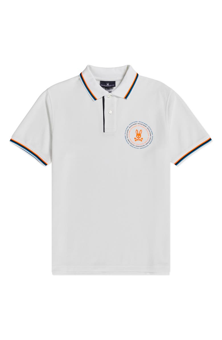 Psycho Bunny Men's Ovington Tipped Piqué Polo, Main, color,