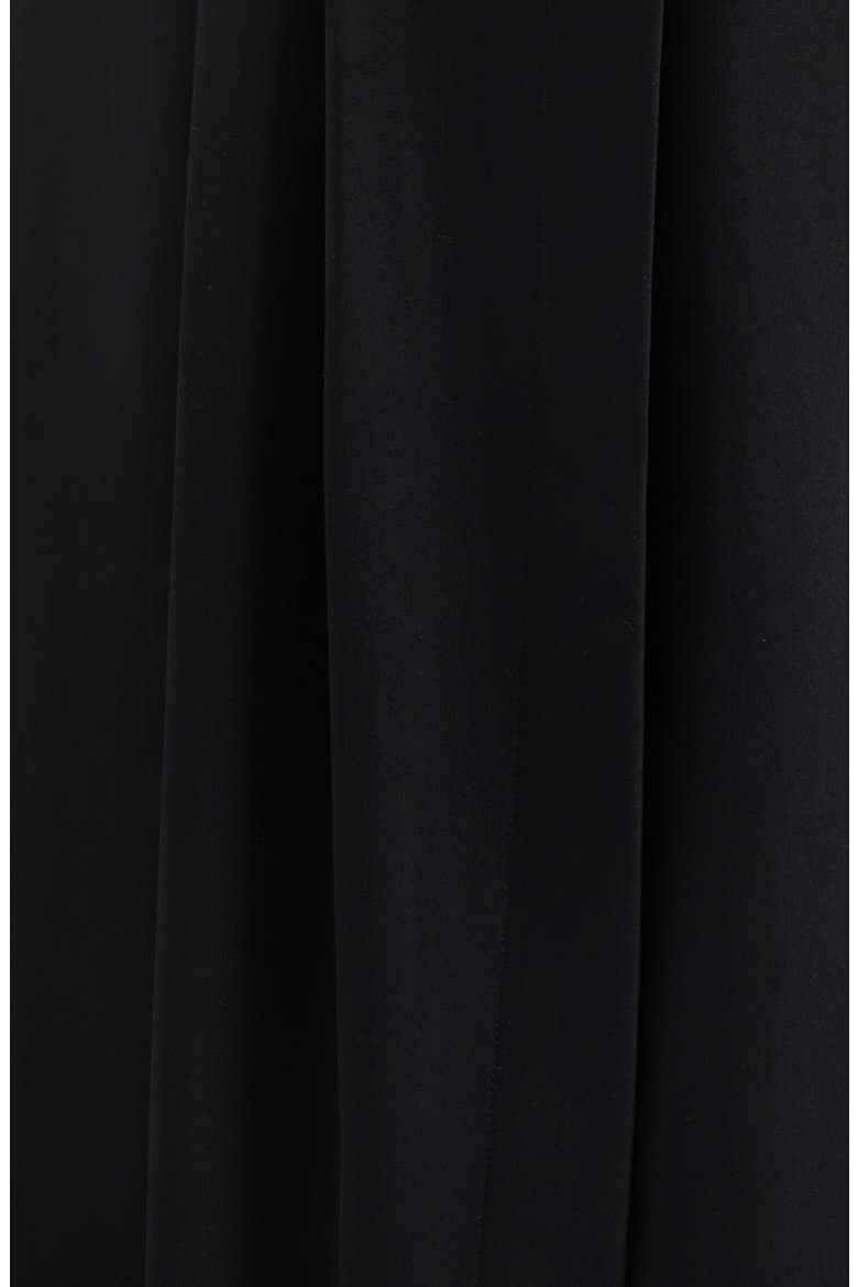 Faux Wrap Maxi Skirt, Alternate, color, BLACK