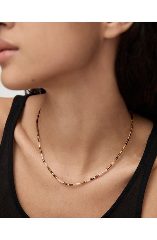 Monica Vinader Delphi Beaded Necklace In Gold