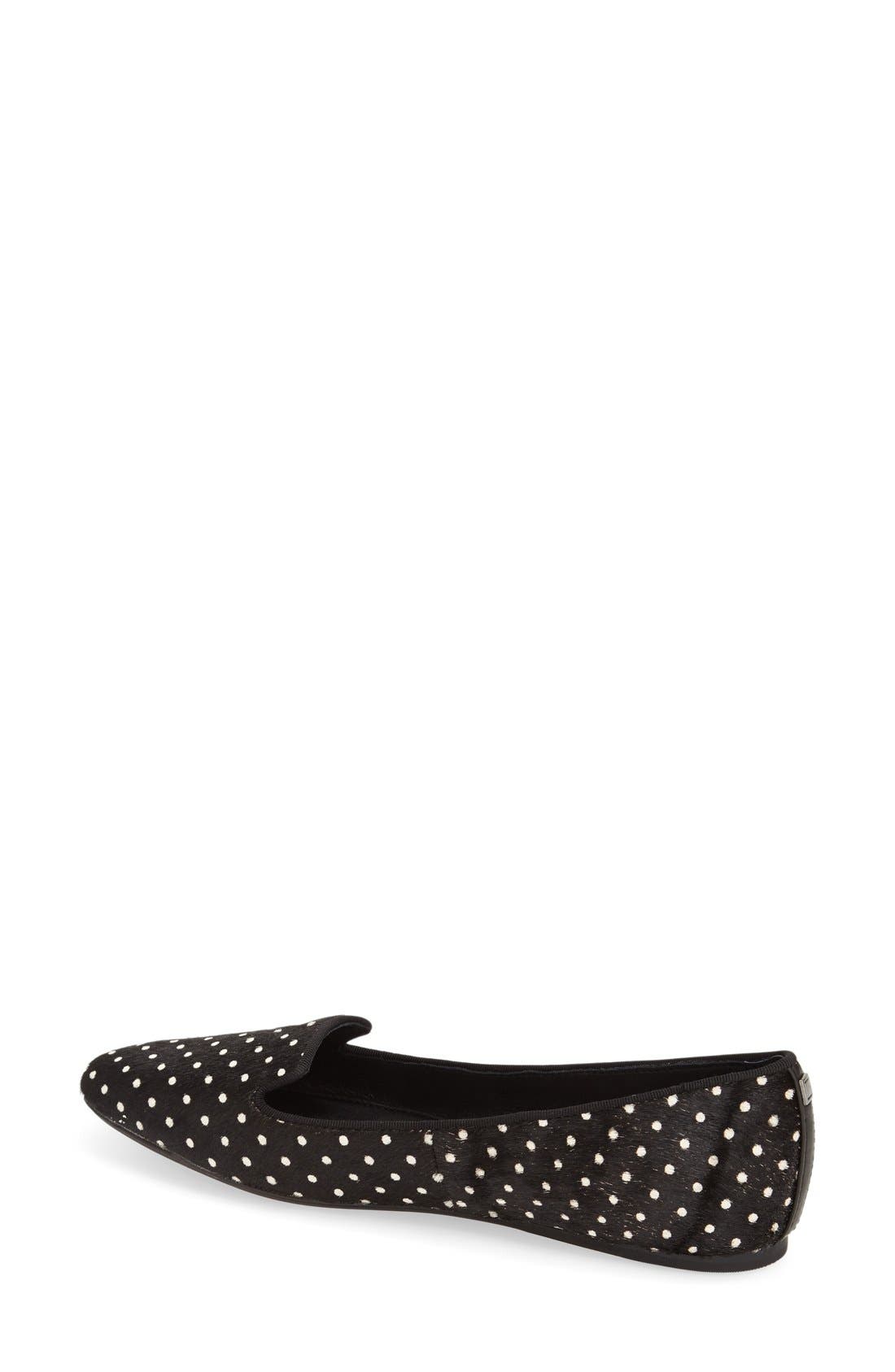 'Brannon' Smoking Loafer, Alternate, color, SPOTTED CALF HAIR