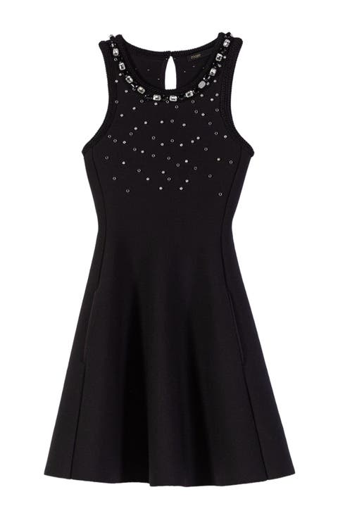 Jewelled skater dress