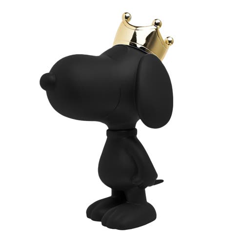 Leblon Delienne Snoopy Crown Figurine In Black