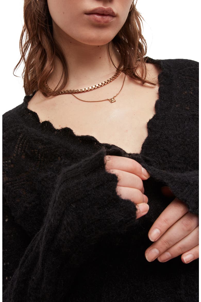Vanessa Cardigan, Alternate, color, BLACK