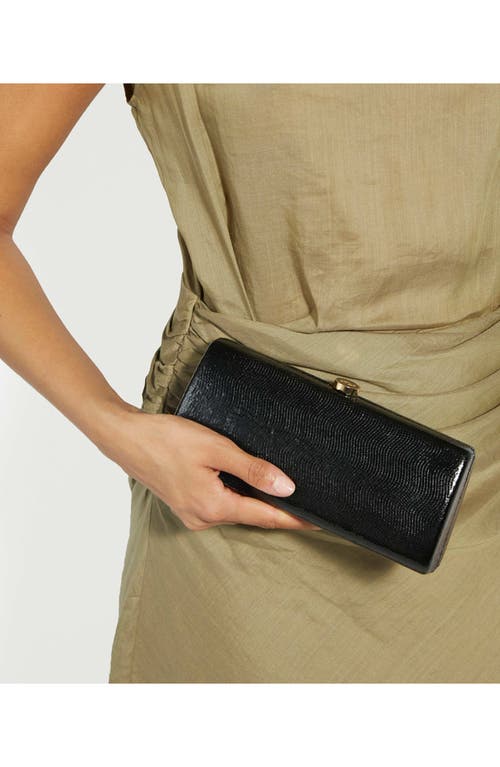Dune London Belinda Frame Clutch In Black
