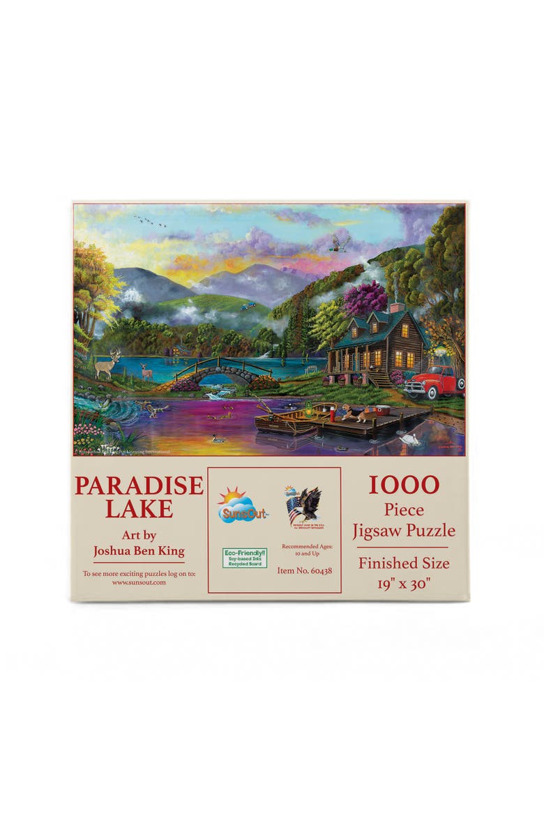 Paradise Lake 1000 piece Jigsaw Puzzle for Adults, Alternate, color, Multicolor