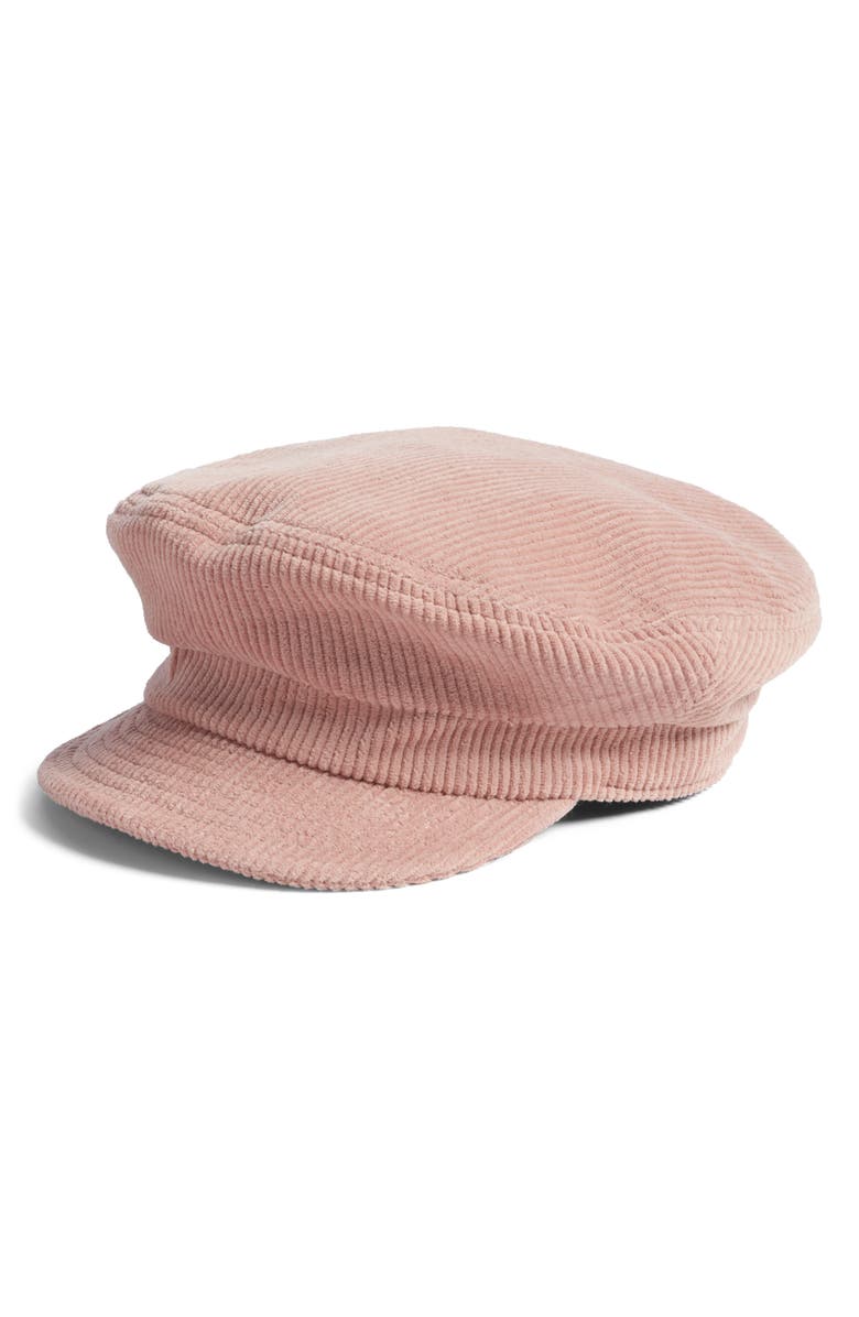 Brixton Fiddler Corduroy Baker Boy Cap, Main, color, 