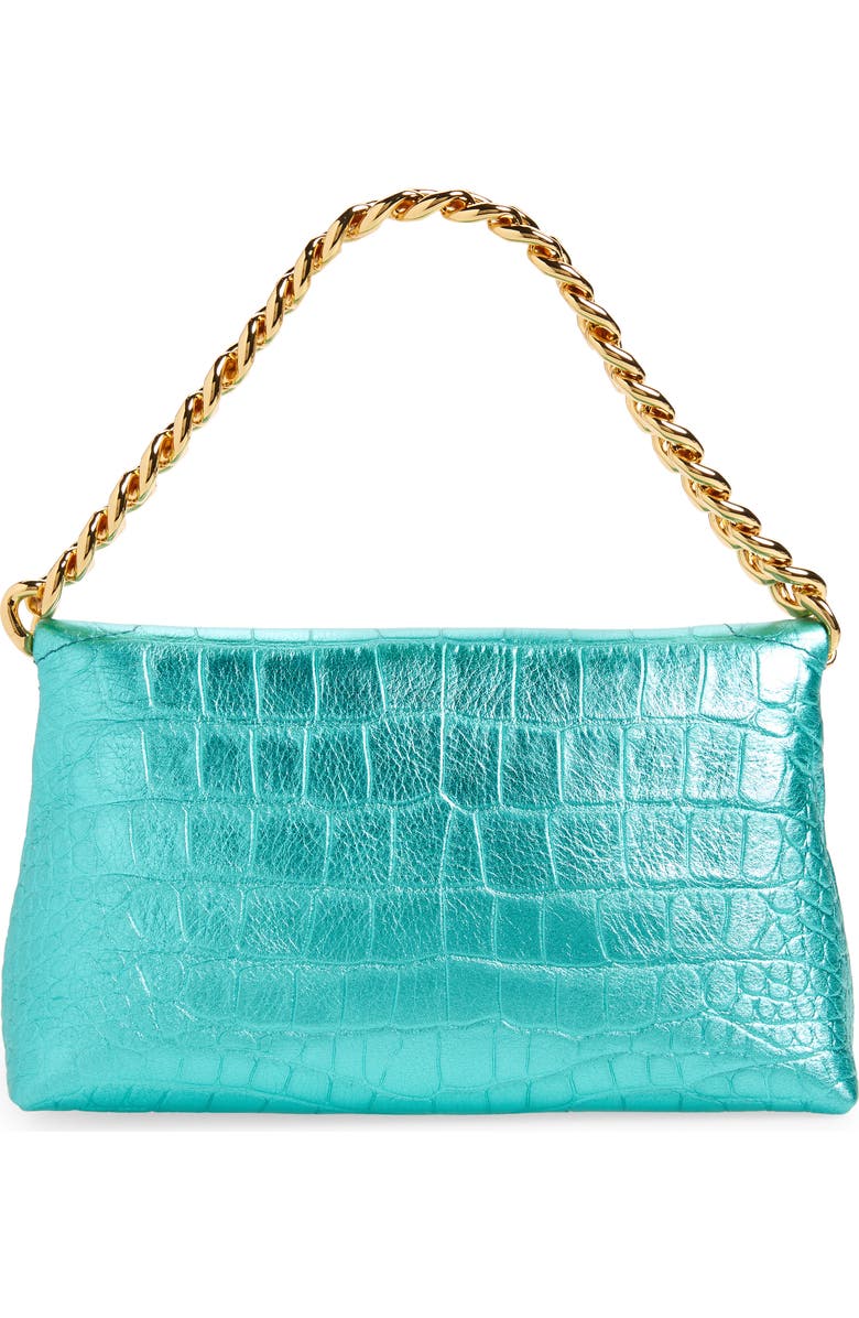 TOM FORD Mini Metallic Croc Embossed Leather Shoulder Bag, Alternate, color,