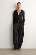 COS Pleated Cotton-blend Balloon Pants