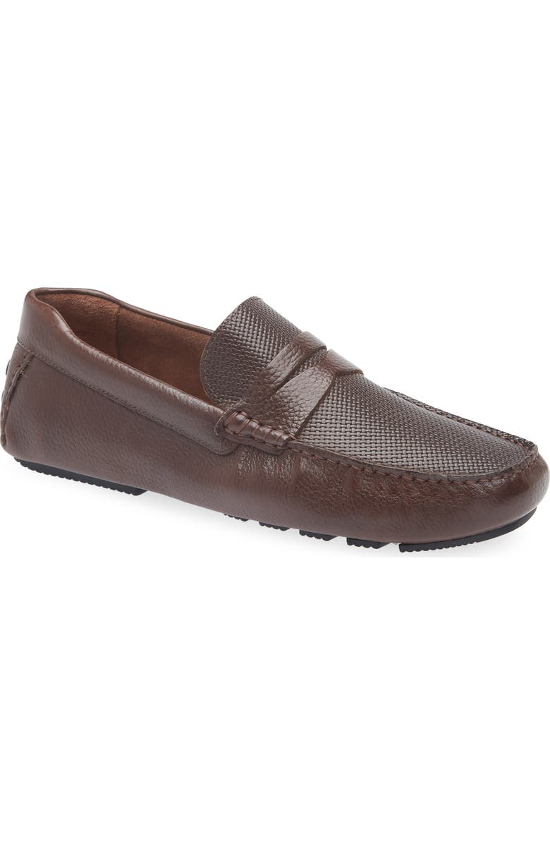 Nordstrom Cody Driving Loafer, Main, color, Brown Dark