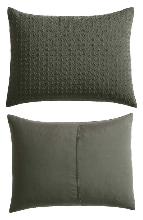 Kenneth Cole New York Houndstooth Embossed Comforter Set In Green