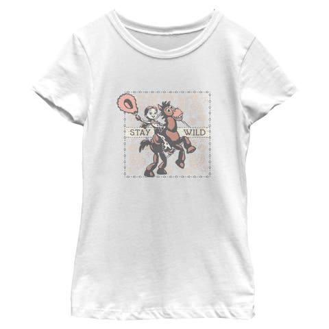 Girl's Toy Story 5 Stay Wild Jessie And Bullseye  Graphic T-Shirt