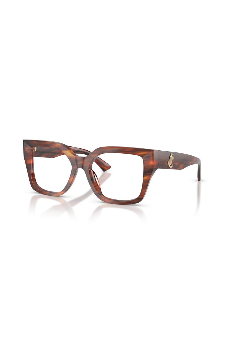 53mm Square optical glasses, Main, color, Tortoise