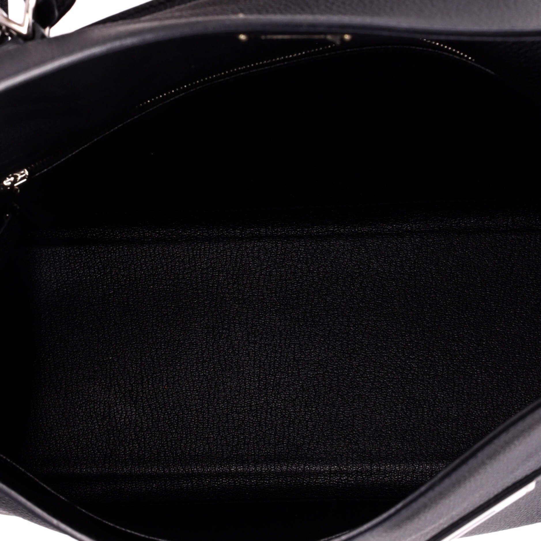 Kelly Handbag Black Togo with Palladium Hardware 32, Alternate, color, Black
