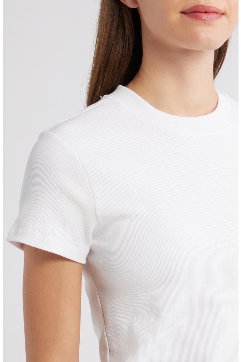 Slim Fit Stretch Cotton T-Shirt, Alternate, color, WHITE