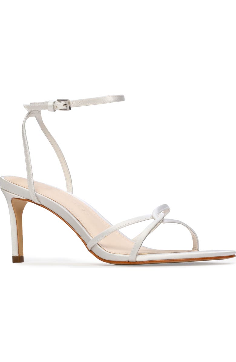 BLACK SUEDE STUDIO Miley 70 Satin Sandal, Alternate, color, White Satin