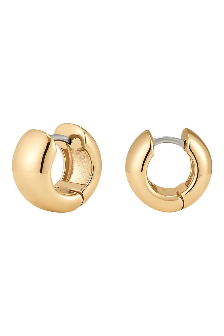 Sol Hoop Earrings, Main, color, GOLD PLATED