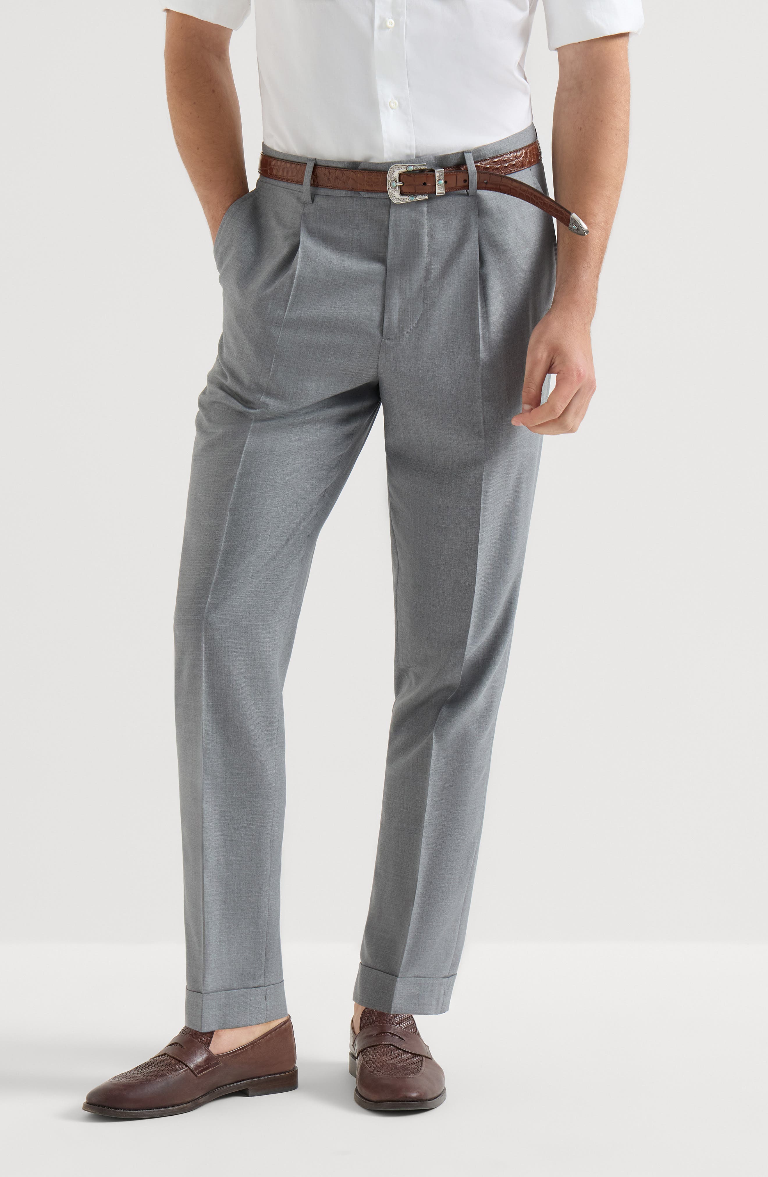 Hopsack trousers