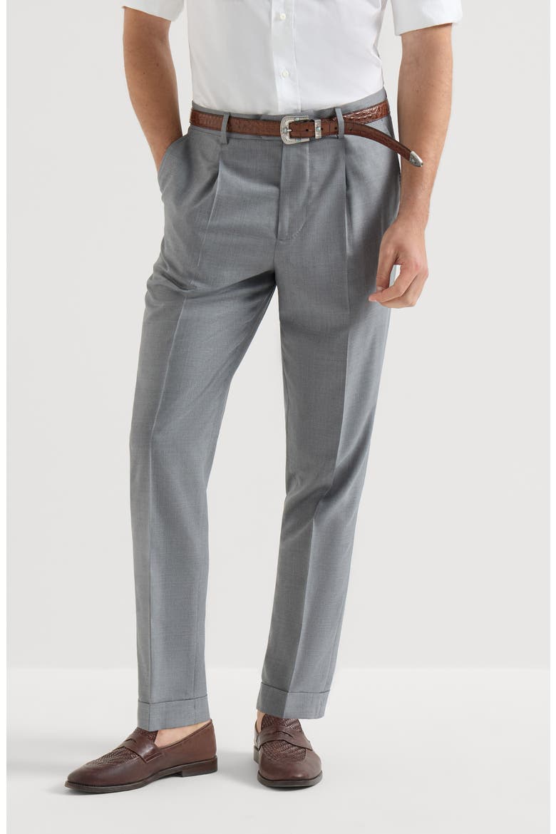 Hopsack trousers, Main, color, Grey